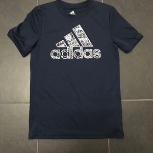 Adidas boys medium baby blue athletic shirt